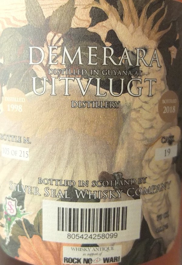 Uitvlugt Guyana Demerara Rum 1998/2018